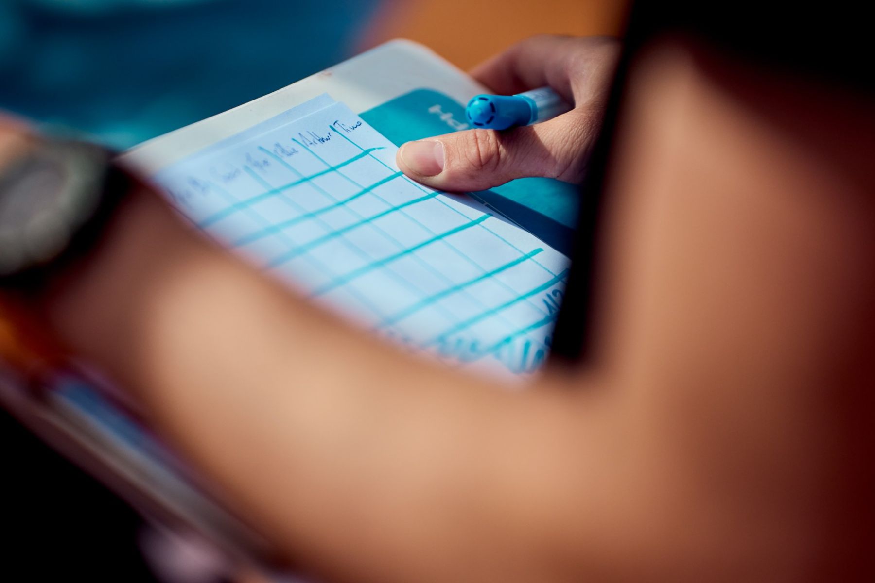 Prise de notes pendant une présentation